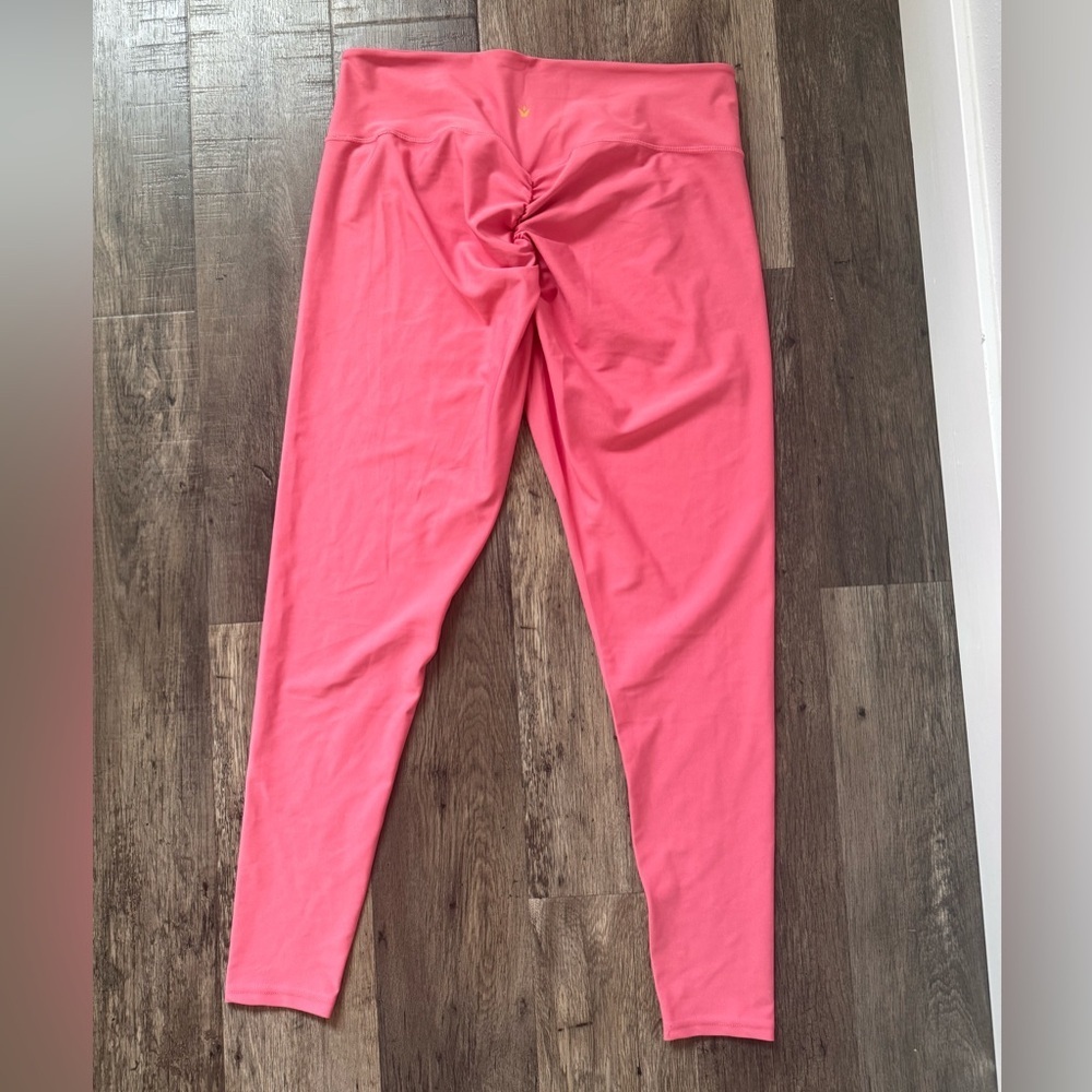 High-Waist Pink Women's Active Leggings